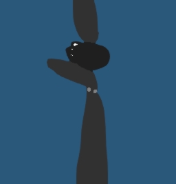 lilly moves through the gate.